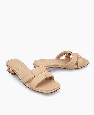 Misa Heel Sandals - Nude