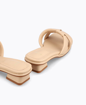Misa Heel Sandals - Nude