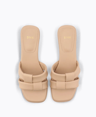 Misa Heel Sandals - Nude