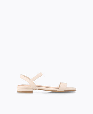 Mylene Strappy Flat Sandals - Beige