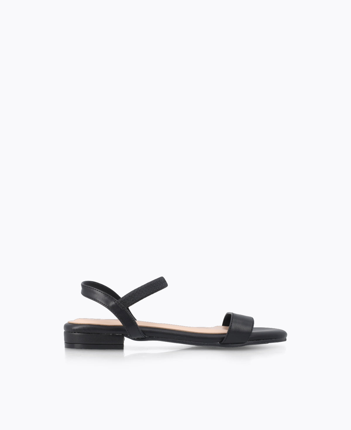 Mylene Strappy Flat Sandals - Black