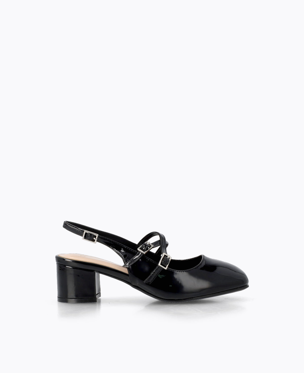 Nadine Slingback Mary Janes - Black