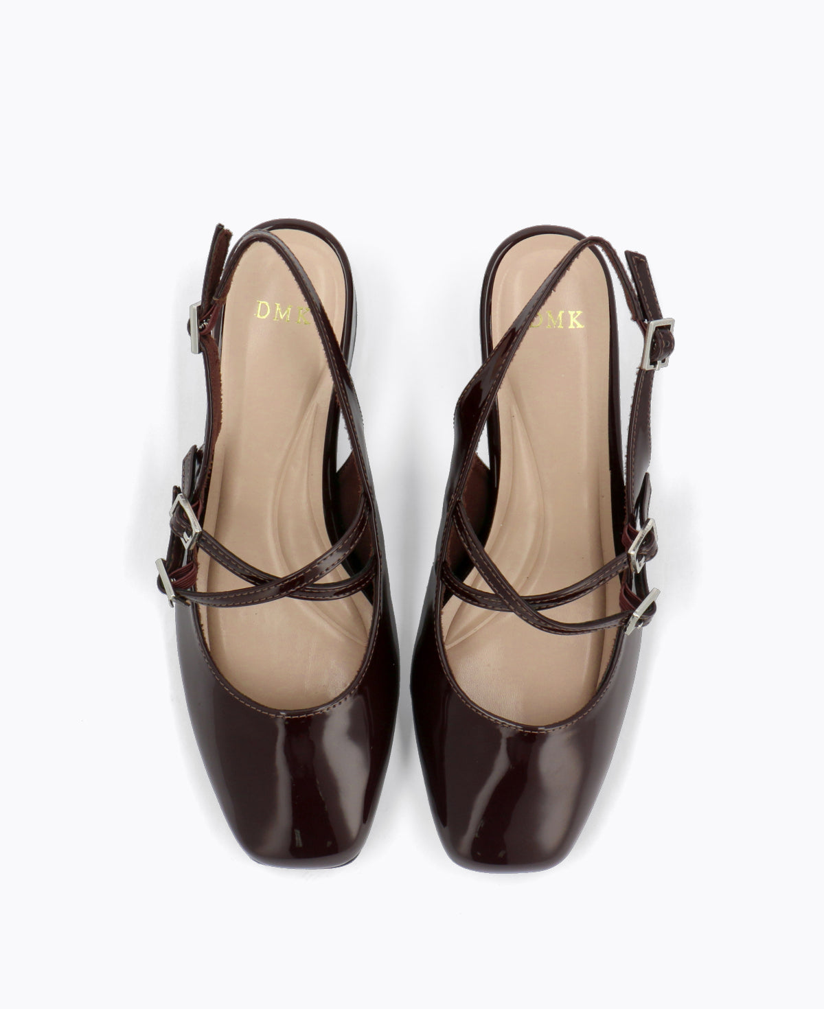 Nadine Slingback Mary Janes - Brown