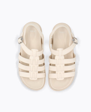 Nellie Platform Sandals - Beige