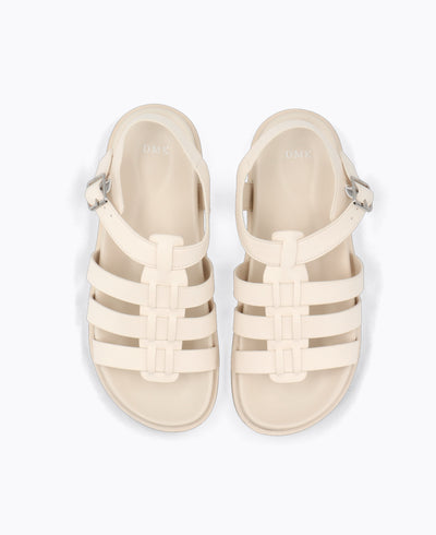 Nellie Platform Sandals - Beige