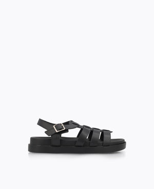 Nellie Platform Sandals - Black