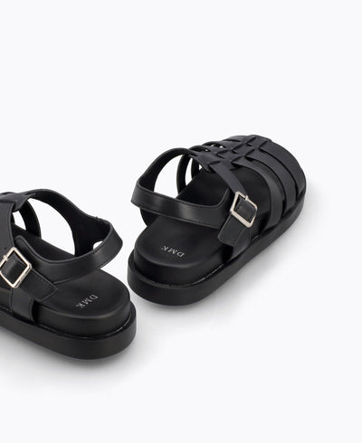 Nellie Platform Sandals - Black