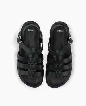 Nellie Platform Sandals - Black