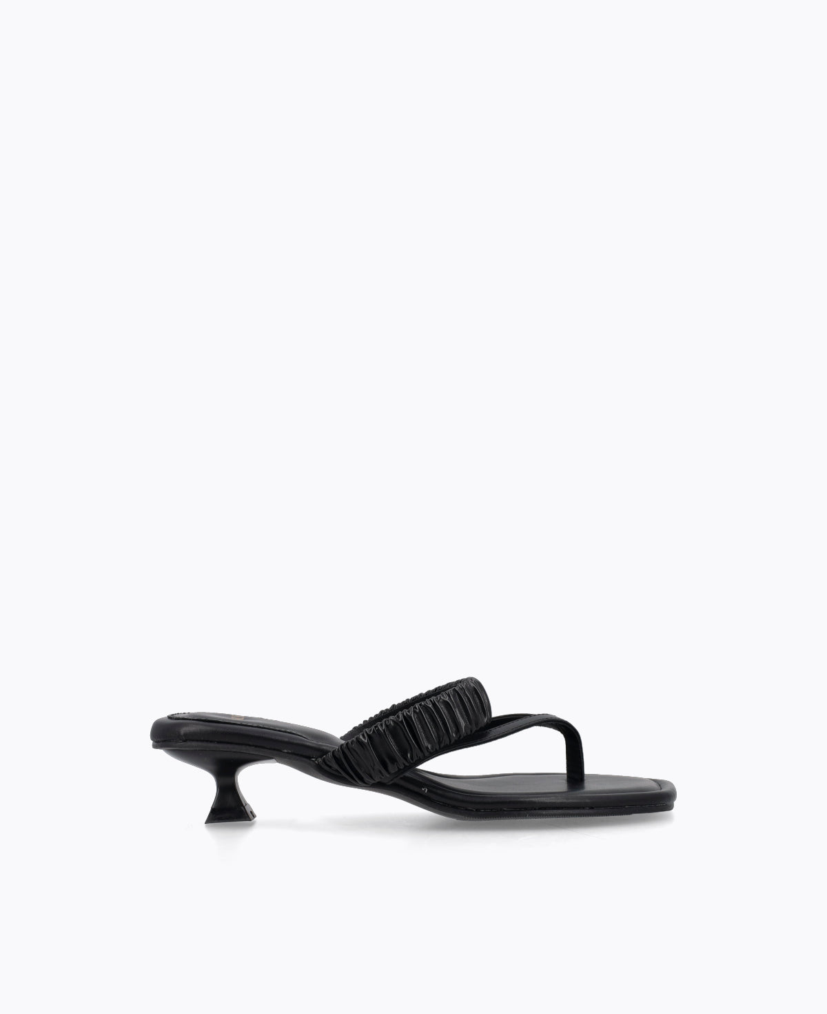 Novara Thong Heel Sandals - Black