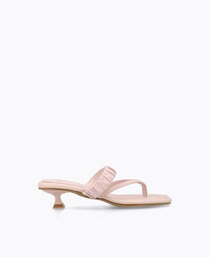 Novara Thong Heel Sandals - Pink