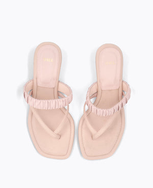 Novara Thong Heel Sandals - Pink