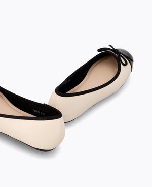 Penny Ballerina Flats - Beige
