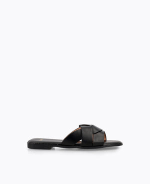 Ramona Flat Sandals - Black