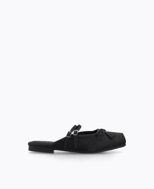 Riko Mary Jane Flats - Black