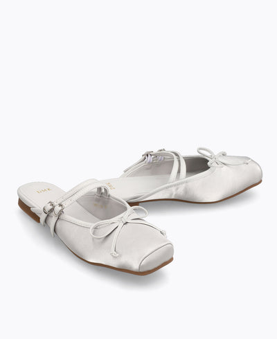 Riko Mary Jane Flats - Grey