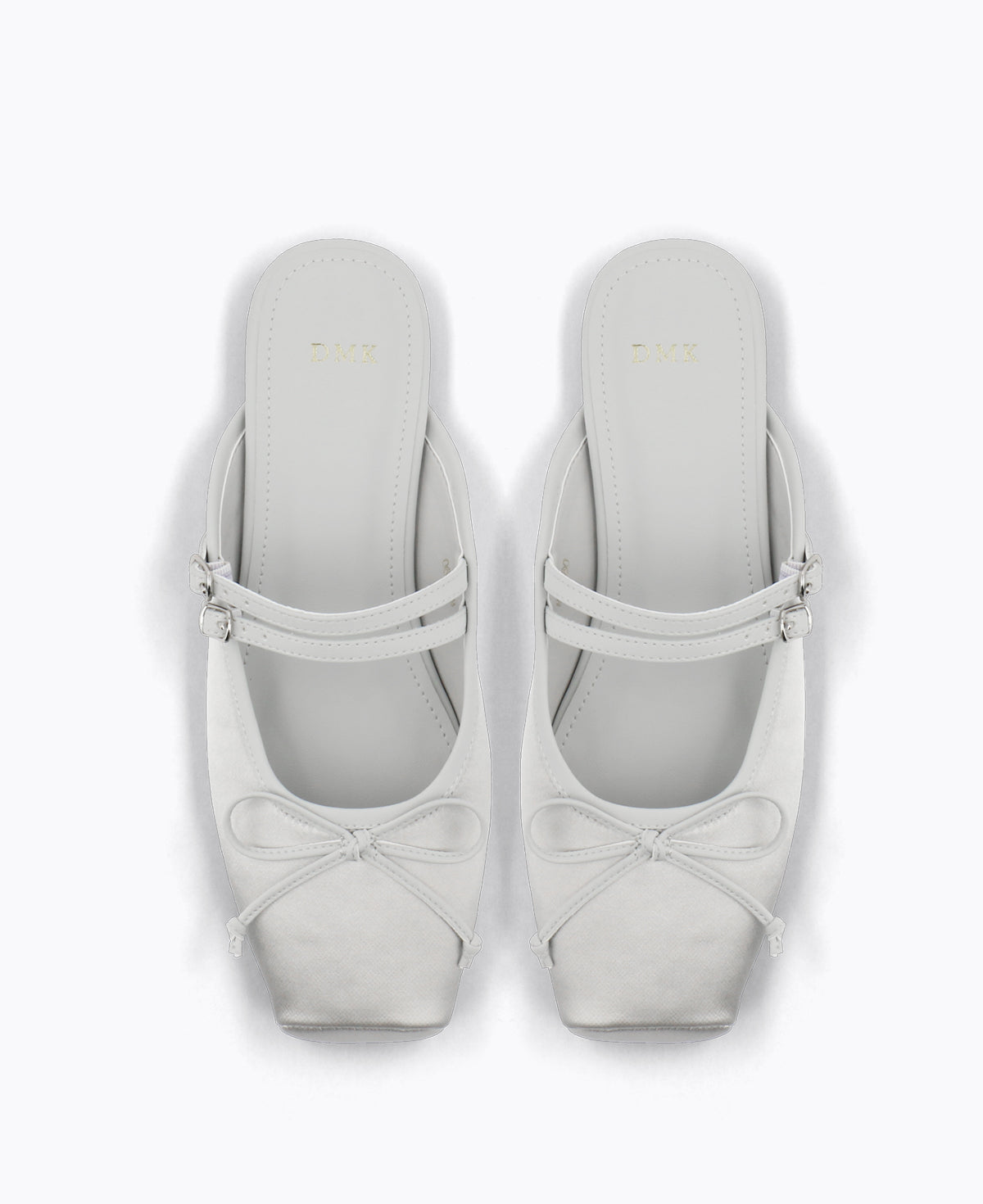 Riko Mary Jane Flats - Grey