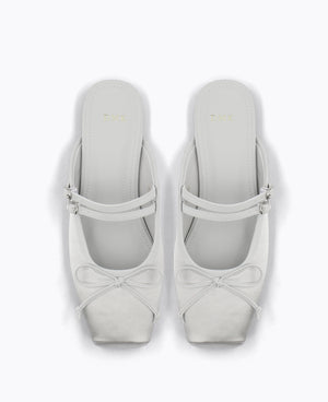 Riko Mary Jane Flats - Grey