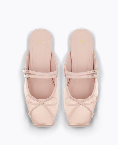 Riko Mary Jane Flats - Pink