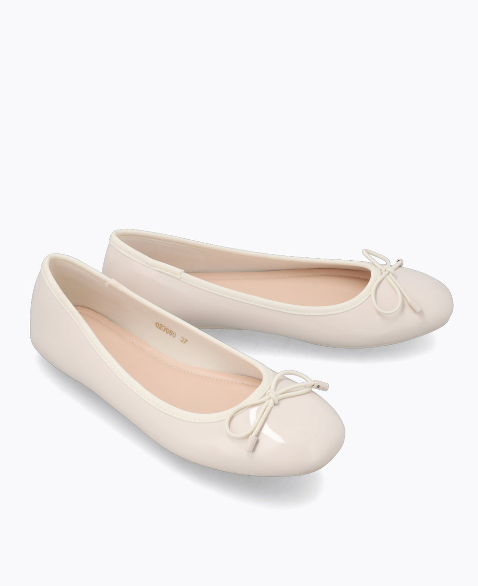 Ruth Ballerina Flats - Beige – DMK