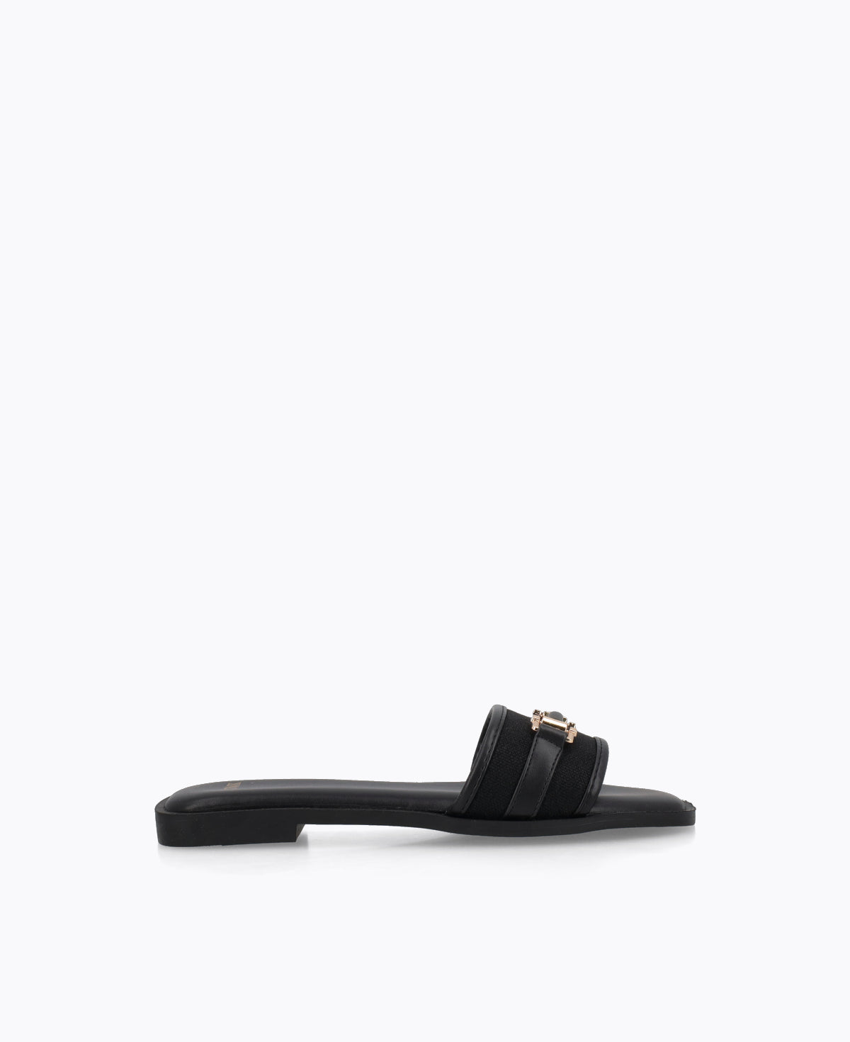 Saphine Flat Sandals - Black