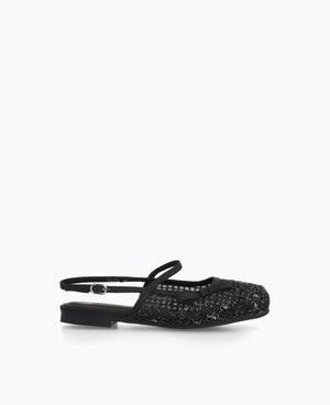 Selia Mary Jane Flats - Black