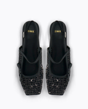 Selia Mary Jane Flats - Black