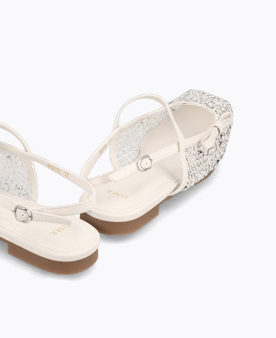 Selia Mary Jane Flats - Grey