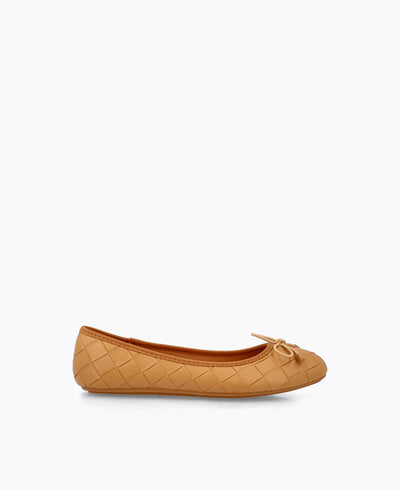 Simone Ballerina Flats - Almond