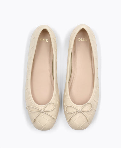 Simone Ballerina Flats - Beige