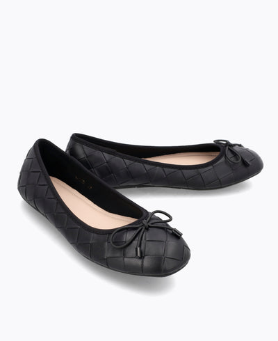 Simone Ballerina Flats - Black