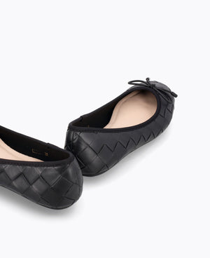 Simone Ballerina Flats - Black