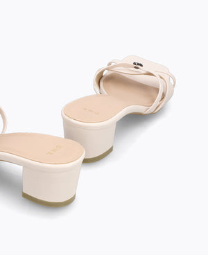 Sora Heel Sandals - Beige