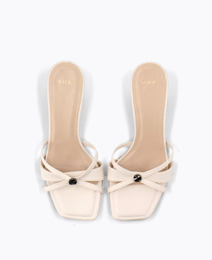 Sora Heel Sandals - Beige