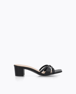 Sora Heel Sandals - Black