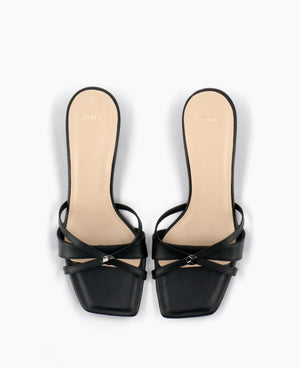 Sora Heel Sandals - Black