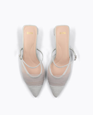 Tiana Heel Pumps - Silver