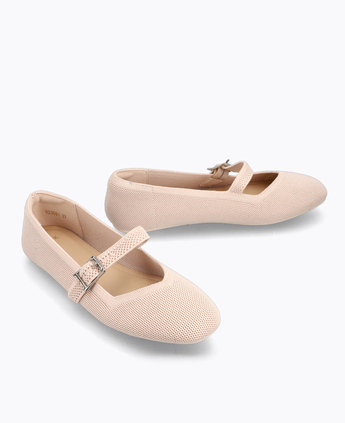 Winnie Mary Jane Flats - Beige