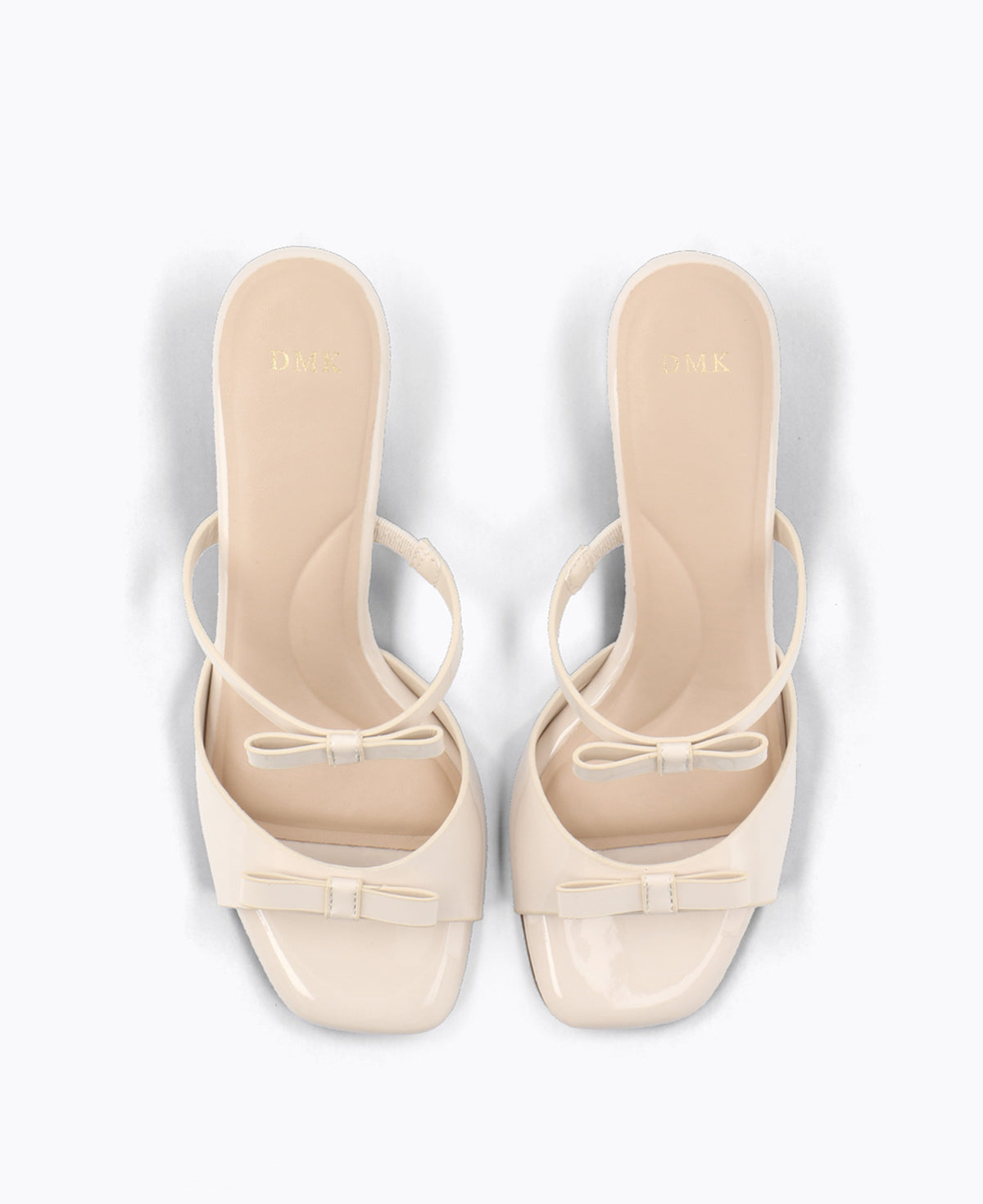 Yvette Bow Heel Sandals - Beige
