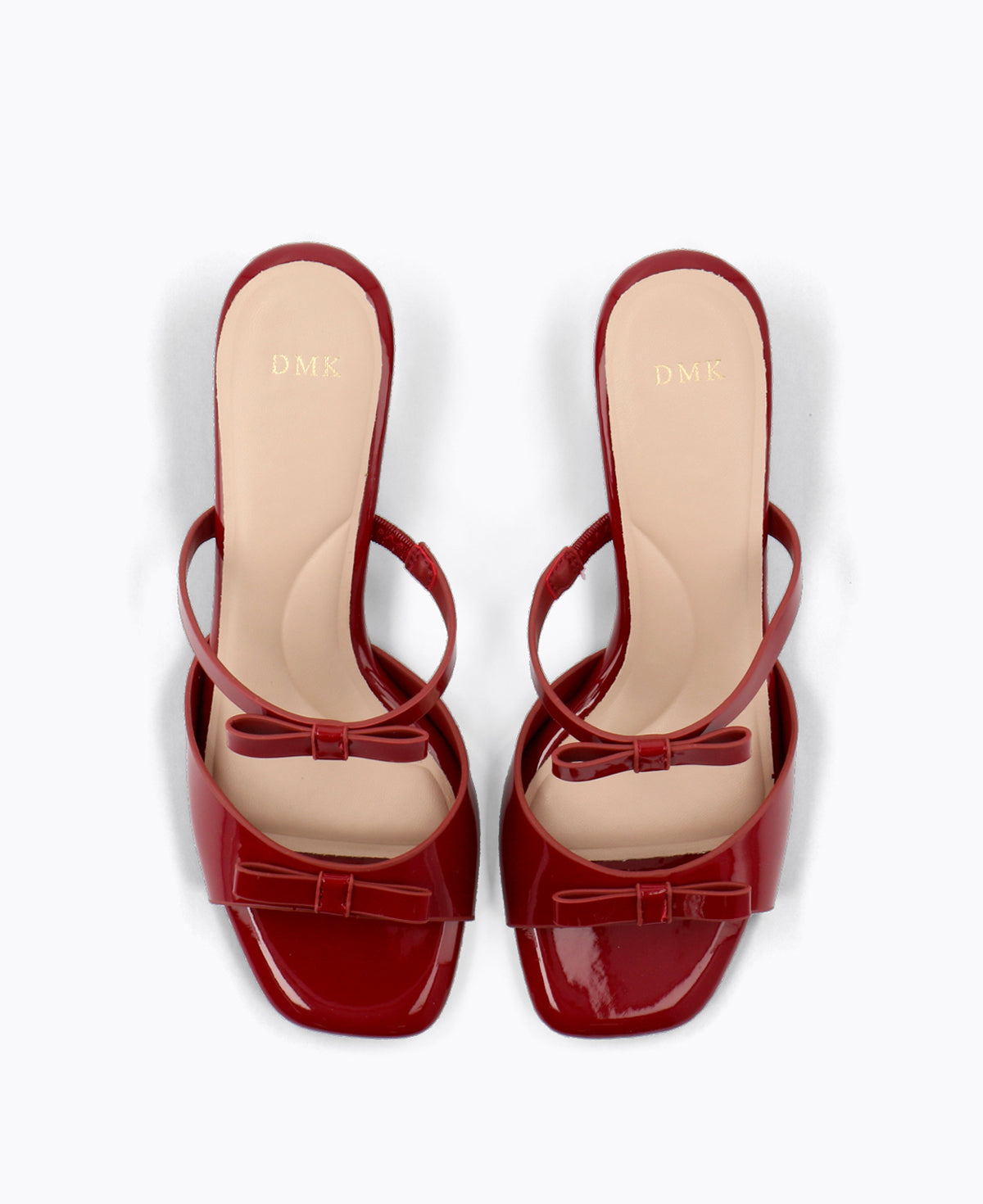 Yvette Bow Heel Sandals - Red