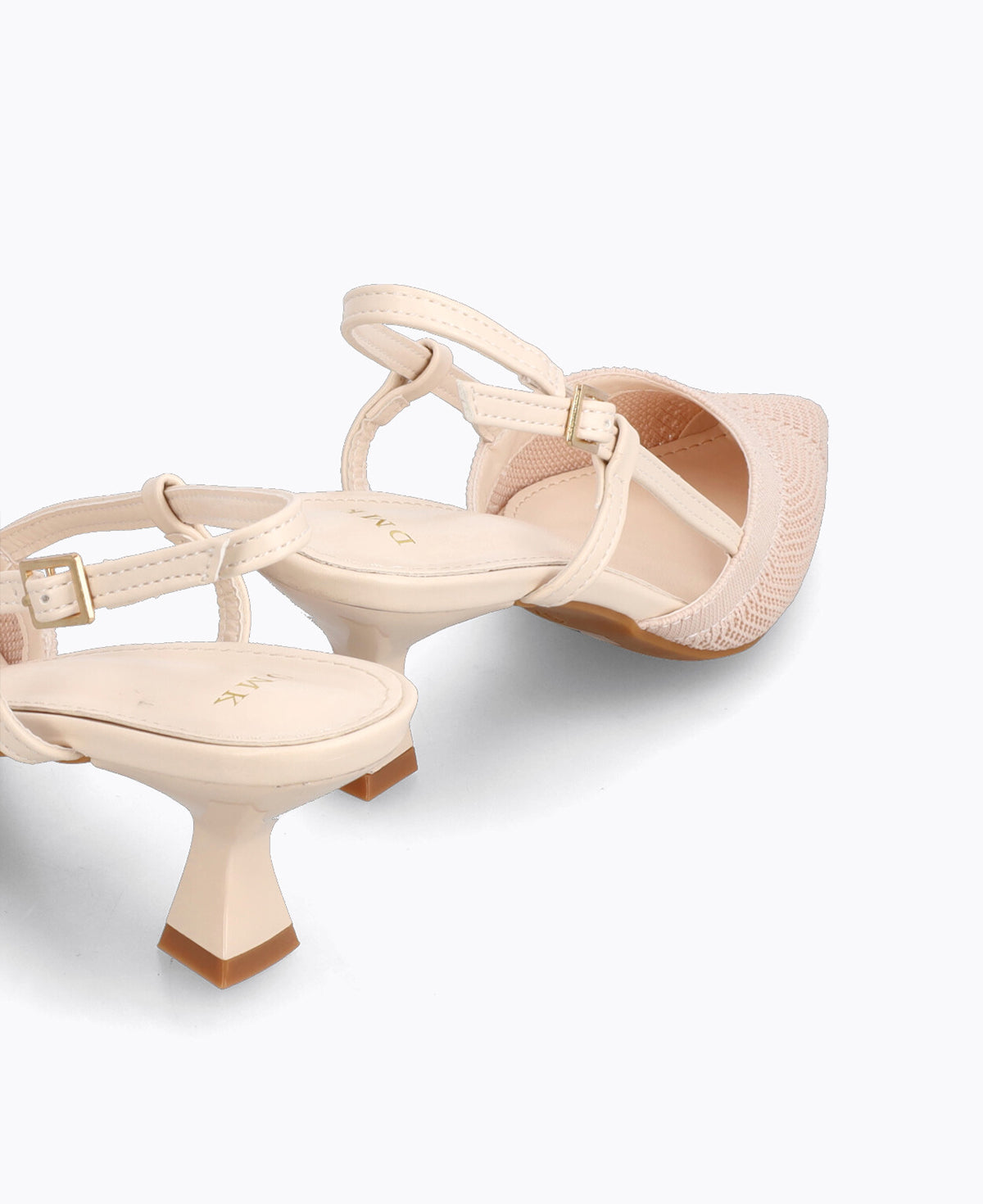 Zaria Slingback Heel Pumps - Beige