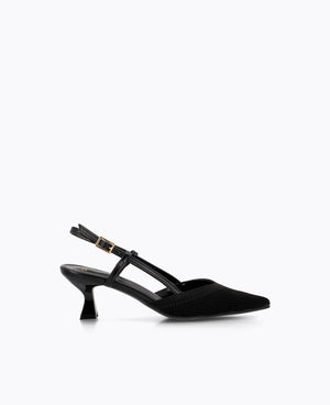 Zaria Slingback Heel Pumps - Black
