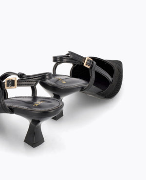 Zaria Slingback Heel Pumps - Black