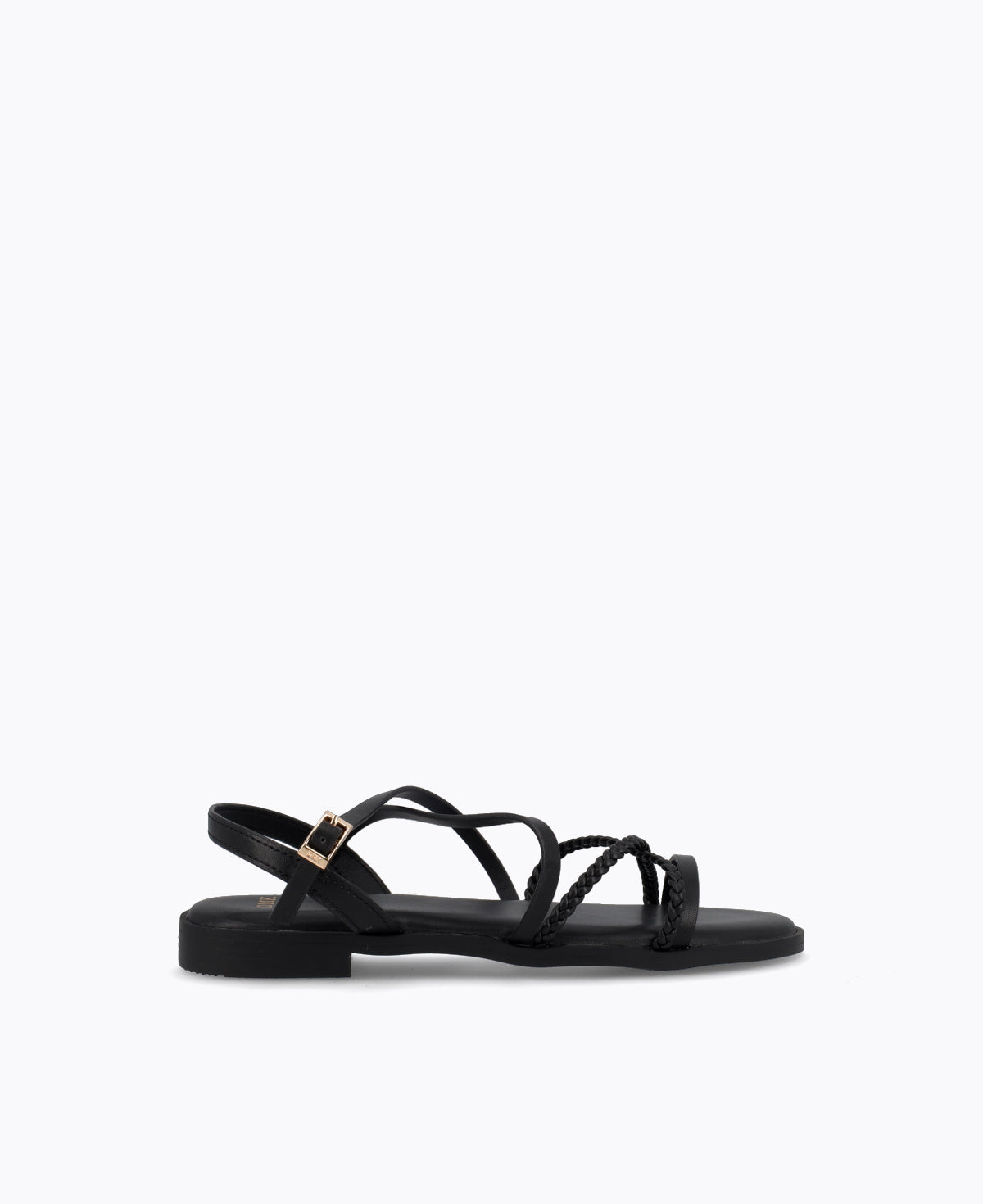 Zoey Flat Sandals - Black