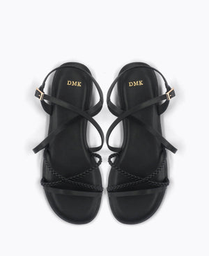 Zoey Flat Sandals - Black