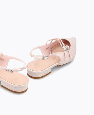 Blossom Slingback Mary Janes - Pink
