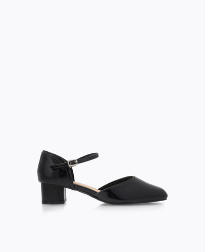 Camellia Heel Pumps - Black