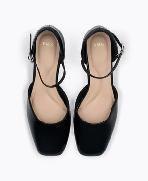 Camellia Heel Pumps - Black