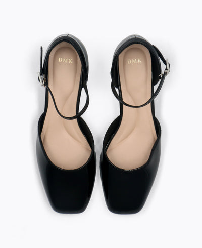 Camellia Heel Pumps - Black