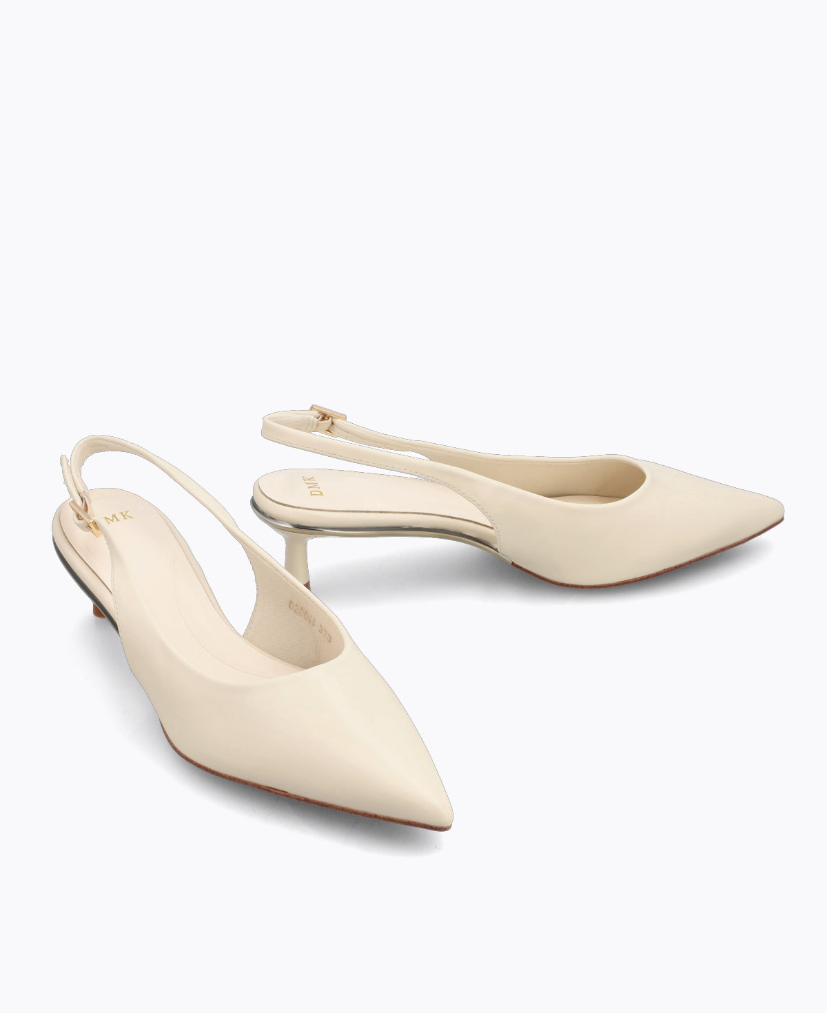 Rosalie Slingback Heel Pumps - Beige