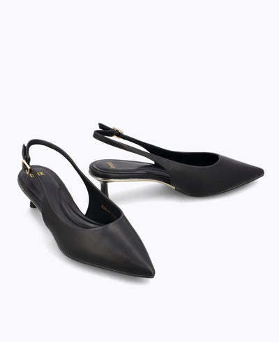 Rosalie Slingback Heel Pumps - Black